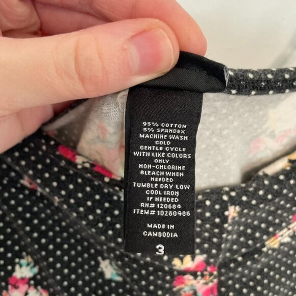 TORRID 3 Plus Size Floral Polka Dot Bustier Cami Black White Polka Dot Tank Top - Picture 11 of 15